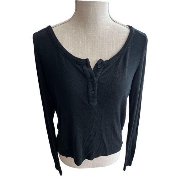 Brandy Melville 3 Piece Bundle Knit Sweater, 3 Button Long Sleeve Tee and Tank - Picture 8 of 12